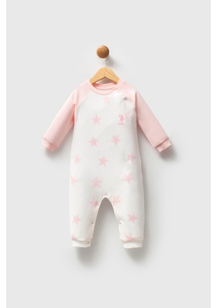 U.s. Polo Assn Kız Bebek Beyaz Tulum