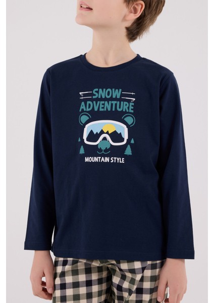 Erkek Çocuk Lacivert Pijama Takımı fırsatları