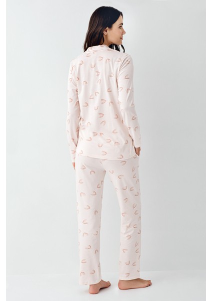 Kadın Pembe Gömlek Pijama fırsatları