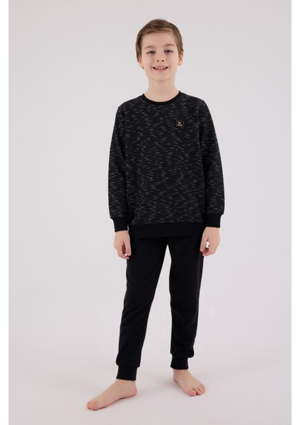 Erkek Çocuk Siyah Pijama Takımı modelleri
