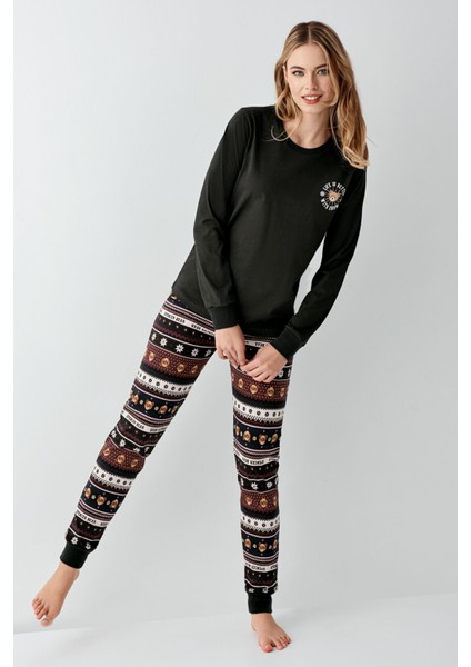 Kadın Gri Pijama Takımı modelleri