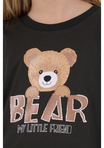 Kız Çocuk Gri Pijama Takımı indirimleri