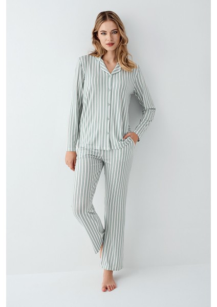 Kadın Yeşil Gömlek Pijama fiyatları