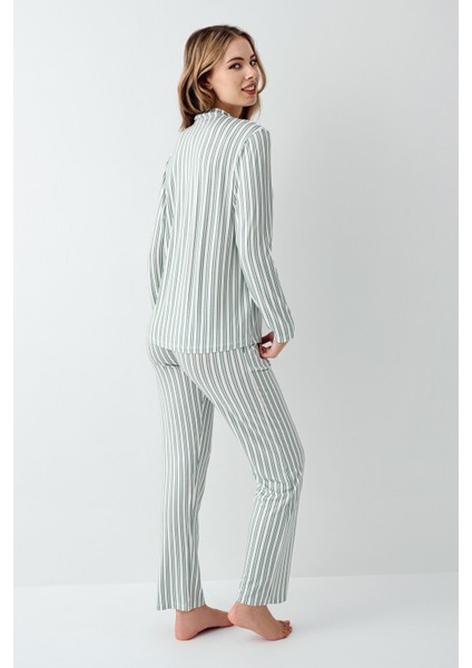 Kadın Yeşil Gömlek Pijama fırsatları