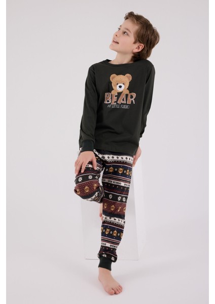 Erkek Çocuk Gri Pijama Takımı fırsatları