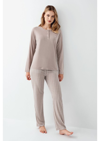 Kadın Kahverengi Pijama Takımı fiyatları
