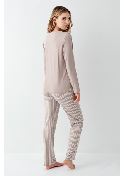 Kadın Kahverengi Pijama Takımı fırsatları