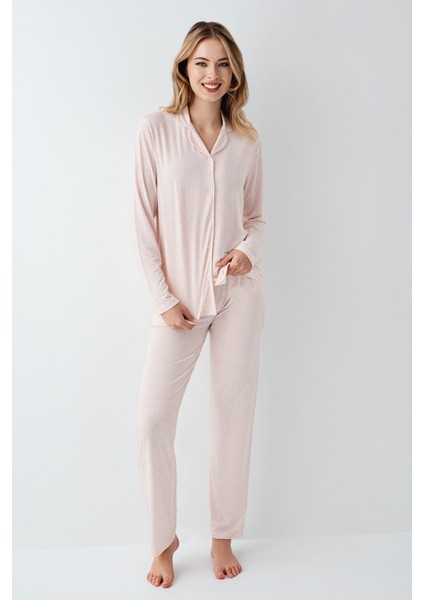 Kadın Krem Gömlek Pijama fiyatları