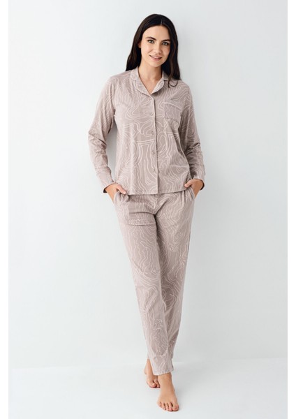 Kadın Kahverengi Pijama Takımı fiyatları