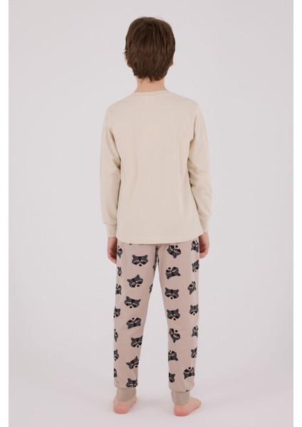 Erkek Çocuk Bej Pijama Takımı indirimleri