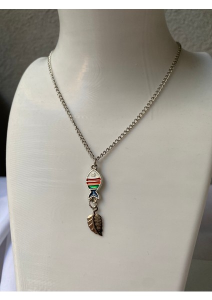 Balık Detaylı Gümüş Kolye indirimleri