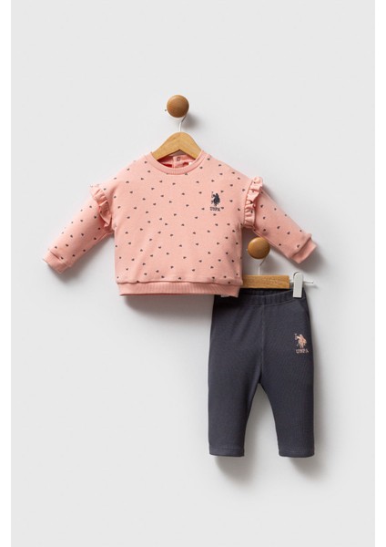 U.s. Polo Assn Kız Bebek Turuncu Bebek Takımları