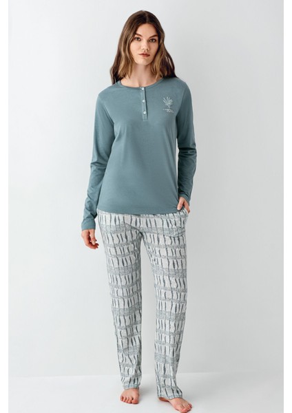 Kadın Yeşil Pijama Takımı fiyatları