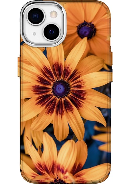 IPHONE 15 Özel Ayçiçeği Tasarımlı Lüks Silikon Kılıf