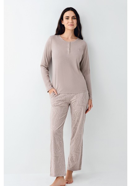Kadın Kahverengi Pijama Takımı fiyatları