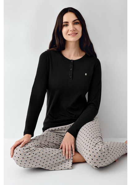 Kadın Siyah Pijama Takımı