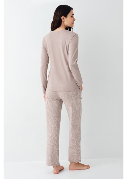 Kadın Kahverengi Pijama Takımı fırsatları
