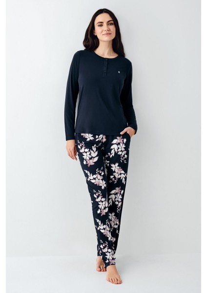 Kadın Lacivert Pijama Takımı fiyatları