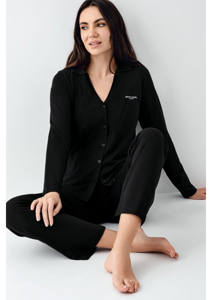 Kadın Siyah Pijama Takımı