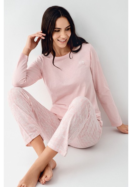 Kadın Pembe Pijama Takımı