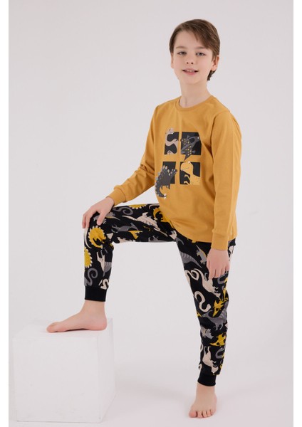 Erkek Çocuk Sarı Pijama Takımı fiyatları