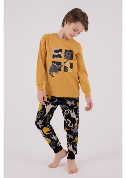 Erkek Çocuk Sarı Pijama Takımı fırsatları