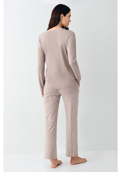 Kadın Kahverengi Pijama Takımı fırsatları