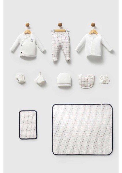 U.s. Polo Assn Erkek Bebek Beyaz 10LU Hastane Çıkışı