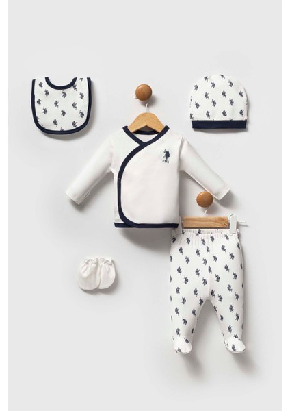 U.s. Polo Assn Erkek Bebek Beyaz 5li Hastane Çıkışı