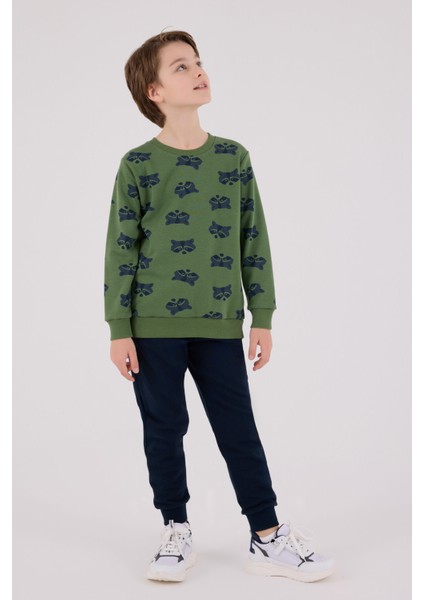 Erkek Çocuk Yeşil Eşofman Takımı modelleri