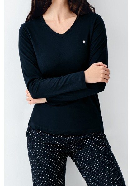 Kadın Lacivert Pijama Takımı modelleri