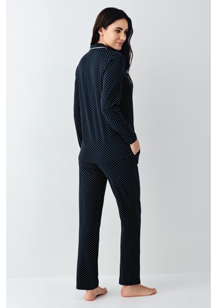 Kadın Lacivert Gömlek Pijama indirimleri