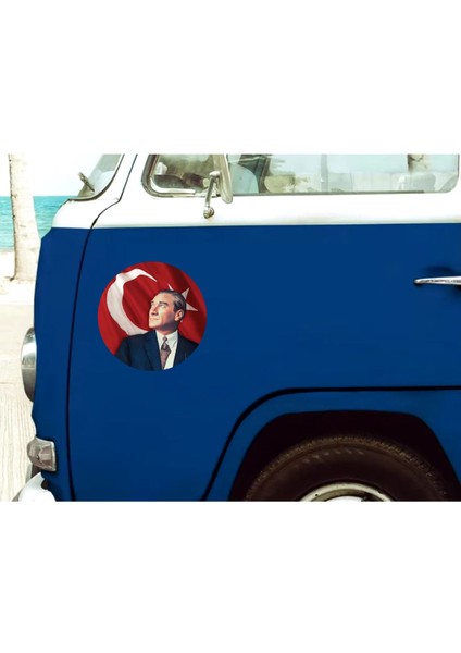 Atatürk ve Türk Bayrağı Sticker, Gazi Mustafa Kemal Atatürk Sticker, Araba Oto Motosiklet Karavan Sticker 00629 indirimleri