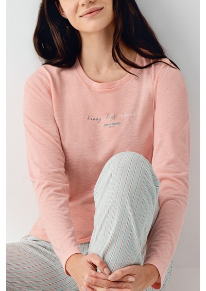 Kadın Turuncu Pijama Takımı modelleri