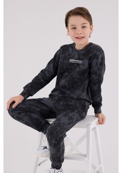 Erkek Çocuk Gri Eşofman Takımı