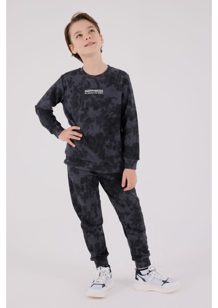 Erkek Çocuk Gri Eşofman Takımı modelleri