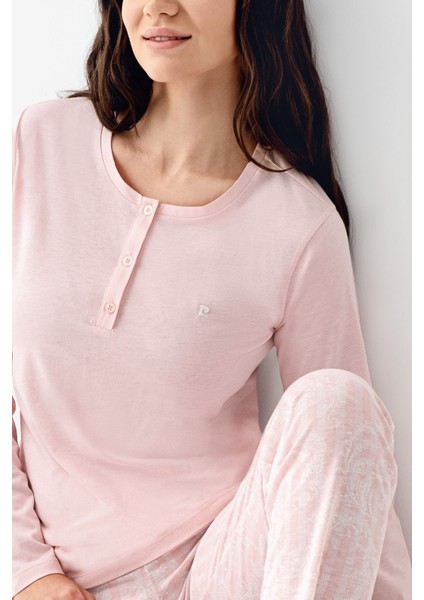Kadın Pembe Pijama Takımı modelleri