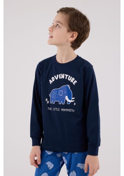 Erkek Çocuk Lacivert Pijama Takımı fırsatları