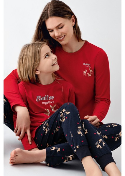 Kadın Kırmızı Pijama Takımı fırsatları