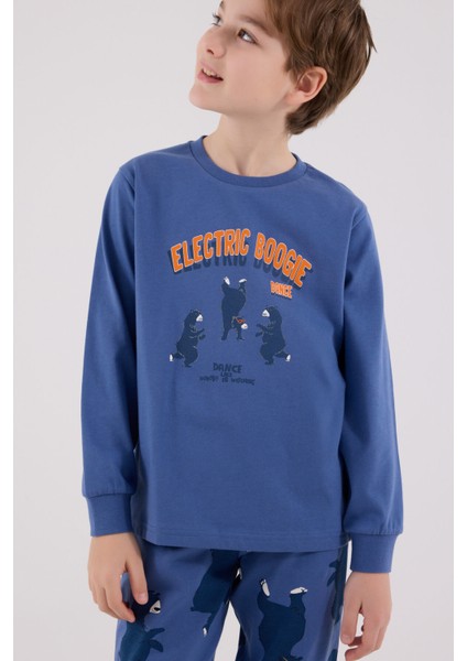 Erkek Çocuk Mavi Pijama Takımı fırsatları