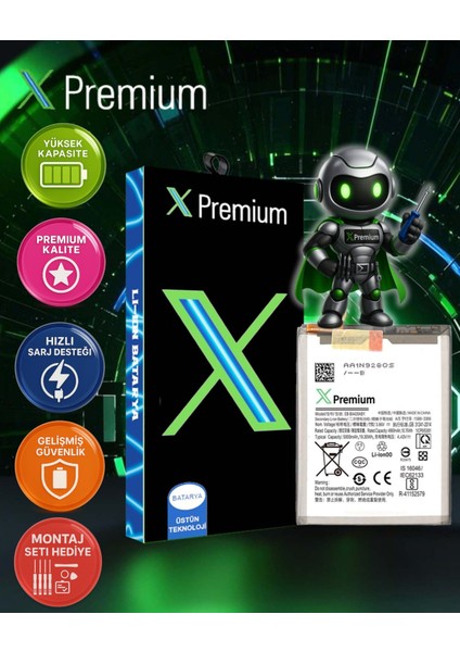 Xpremium Samsung A42 5g Uyumlu Batarya Pil Süper Yüksek Kalite 5000 Mah EB-BA426ABY