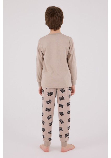Erkek Çocuk Kahverengi Pijama Takımı indirimleri