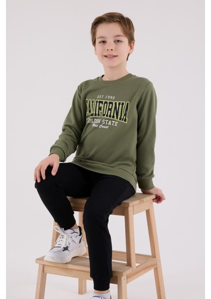 Erkek Çocuk Haki Eşofman Takımı