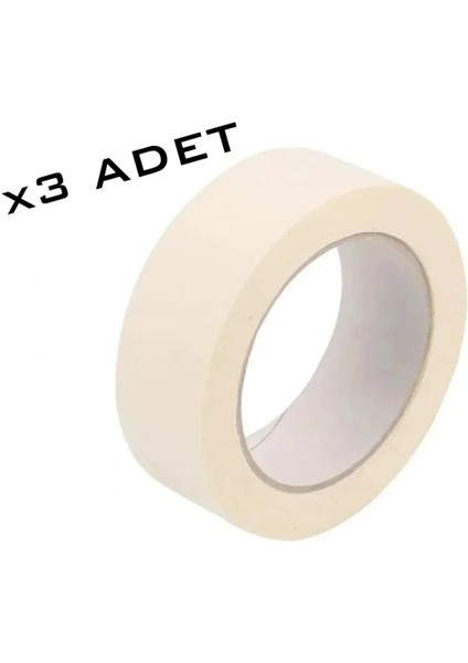 3 Adet 48 mm Maskeleme Bandı Kağıt Bant Boya Bandı