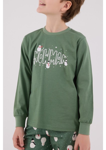 Erkek Çocuk Yeşil Pijama Takımı fırsatları