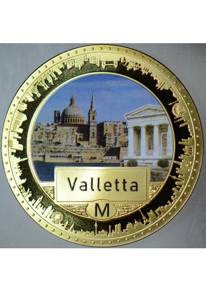 Avrupa'nın Başkentleri Madalyon-Valetta-Malta. Renkli 33 mm Çil. fiyatları