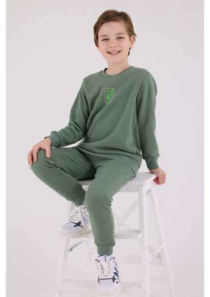 Erkek Çocuk Yeşil Eşofman Takımı