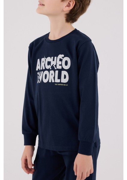 Erkek Çocuk Lacivert Pijama Takımı fırsatları