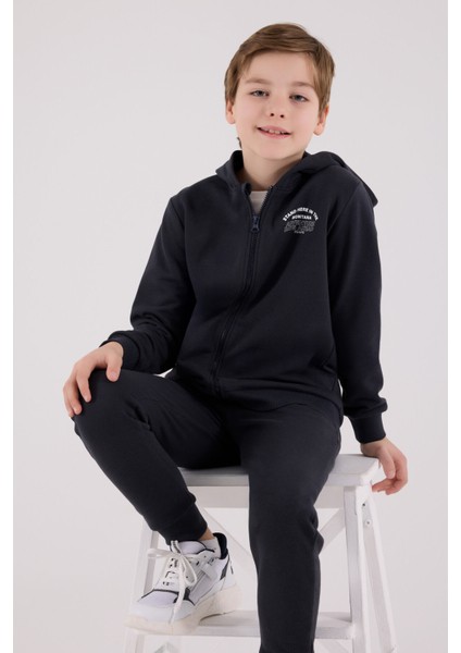 Erkek Çocuk Gri Eşofman Takımı