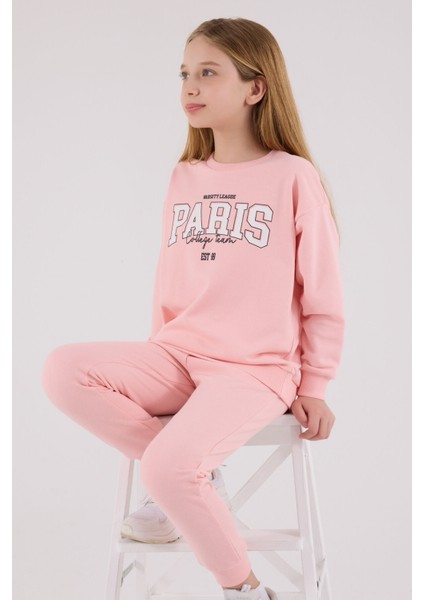Kız Çocuk Pembe Eşofman Takımı